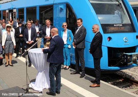 Brennstoffzellenzug in Gammertingen