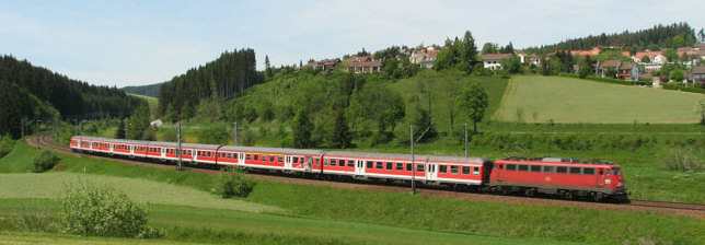 BR 110 auf der Schwarzwaldbahn